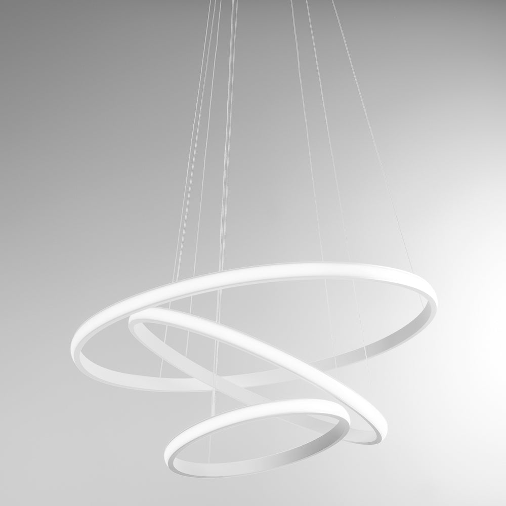 GEALUCE Montatura in alluminio satinato bianco-oro-titanio. Diffusore in silicone bianco opale. LED IOLE S/3 GEALUCE Montatura in alluminio satinato bianco-oro-titanio. Diffusore in silicone bianco opale. LED IOLE S/3